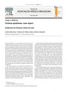 Proteus syndrome: case report