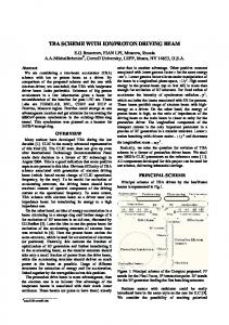 proton driving beam