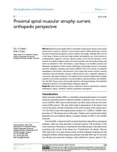 Proximal spinal muscular atrophy