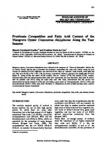 Proximate Composition and Fatty Acid Content of the ... - Proderj