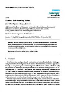 Prudent Self-Avoiding Walks - MDPI