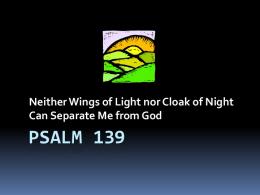 PSALM 139 - Dr Barrick