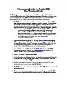 PSAP Enrollment Guide - FCC