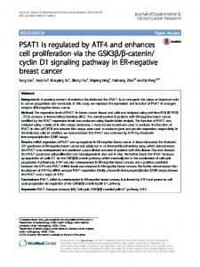 PSAT1 is regulated by ATF4 and enhances cell ... - Semantic Scholar