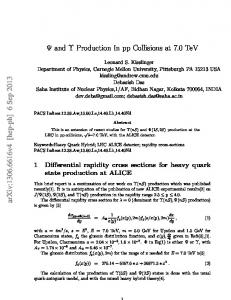 $\Psi $ and $\Upsilon $ Production In pp Collisions at 7.0 TeV