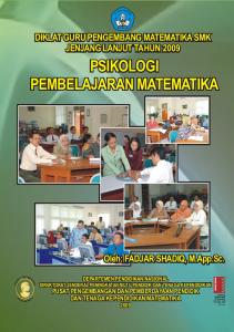 psikologi pembelajaran matematika - MGMP Matematika Satap ...