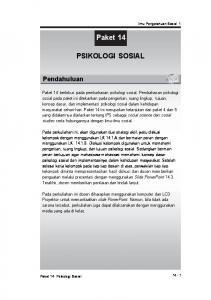 PSIKOLOGI SOSIAL Paket 14