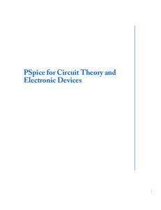 PSpice for Circuit Theory and Electronic Devices