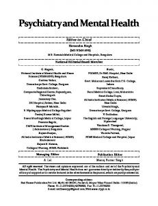 Psychiatry and Mental Health