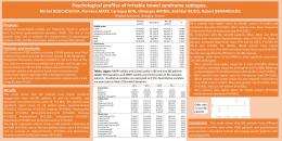 Psychological profiles of irritable bowel syndrome ...