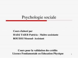 Psychologie sociale