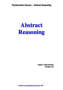 Psychometric Success Abstract Reasoning - partem.org