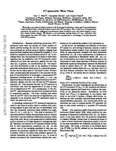 PT-Symmetric Wave Chaos