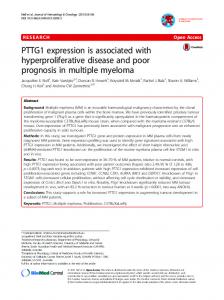 PTTG1 expression is associated with ...