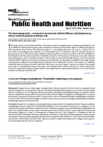 Public Health and Nutrition