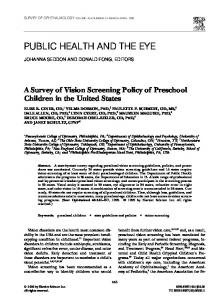 public health and the eye - Perelman School of Medicine - University ...