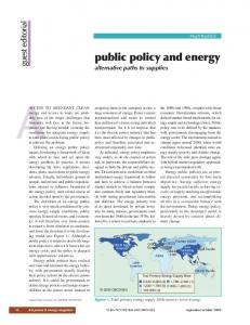 public policy and energy - IEEE Xplore