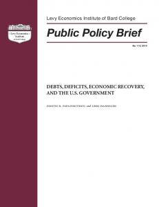Public Policy Brief - Levy Economics Institute of Bard College
