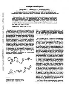 Pulling Knotted Polymers