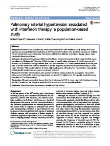 Pulmonary arterial hypertension associated with ... - Springer Link