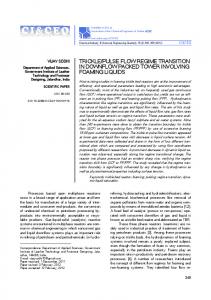 pulse flow regime transition in downflow packed tower