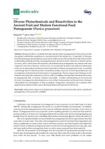 Punica granatum - MDPI