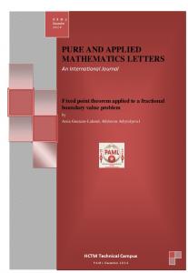 pure and applied mathematics letters