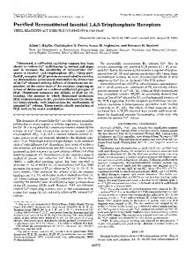 Purified Reconstituted Inositol 1,4,5-Trisphosphate Receptors