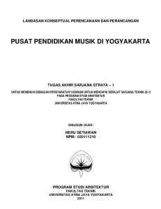 PUSAT PENDIDIKAN MUSIK DI YOGYAKARTA