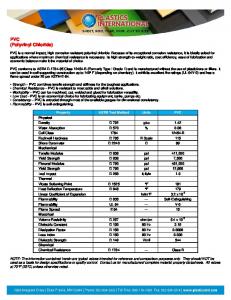 PVC (Polyvinyl Chloride)