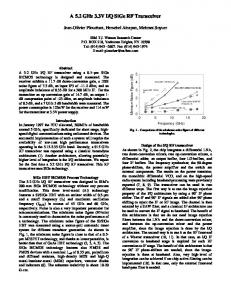 Q SiGe RF Transceiver