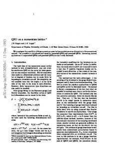 QED on a momentum lattice