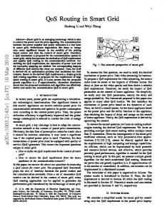 QoS Routing in Smart Grid