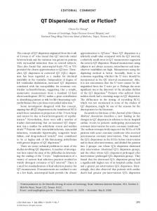 QT Dispersions: Fact or Fiction?