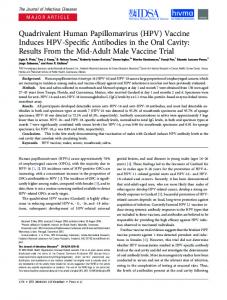 Quadrivalent Human Papillomavirus (HPV ... - Semantic Scholar