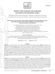 Quality of life of patients who undergone