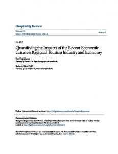 Quantifying the Impacts of the Recent Economic Crisis on Regional ...