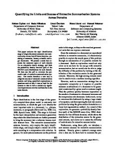 Quantifying the Limits and Success of Extractive Summarization ...