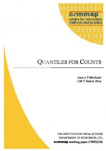 Quantiles for counts