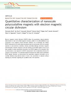 Quantitative characterization of nanoscale polycrystalline magnets