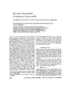 Quantitative Determination of Antibody to ... - Semantic Scholar