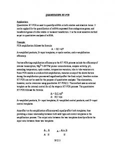 Quantitative RT-PCR