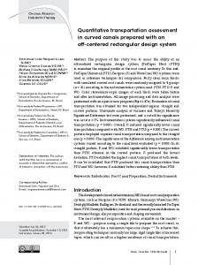 Quantitative transportation assessment in curved canals ... - SciELO