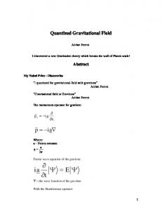 Quantized Gravitational Field