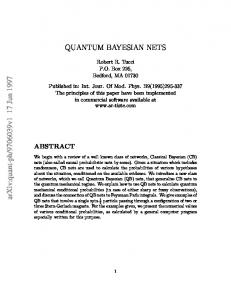 Quantum Bayesian Nets