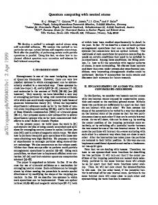 Quantum computing with neutral atoms