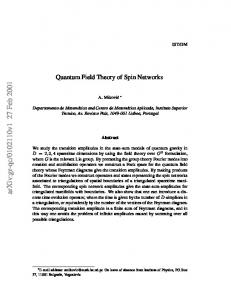 Quantum Field Theory of Spin Networks