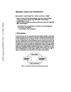 Quantum gates and decoherence