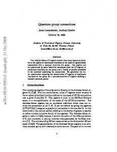 Quantum group connections