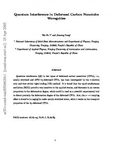 Quantum interference in deformed carbon nanotube waveguides